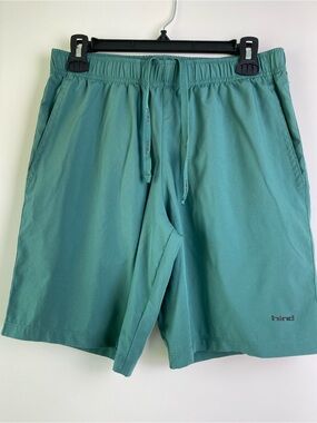 Hind Teal Green Athletic Drawstring Shorts